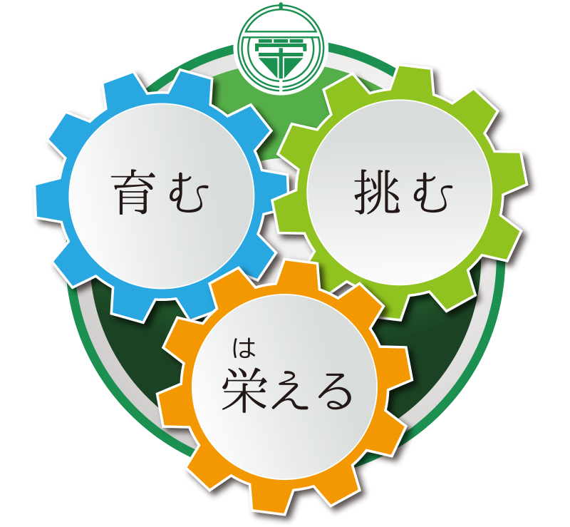 育む、栄える、挑む