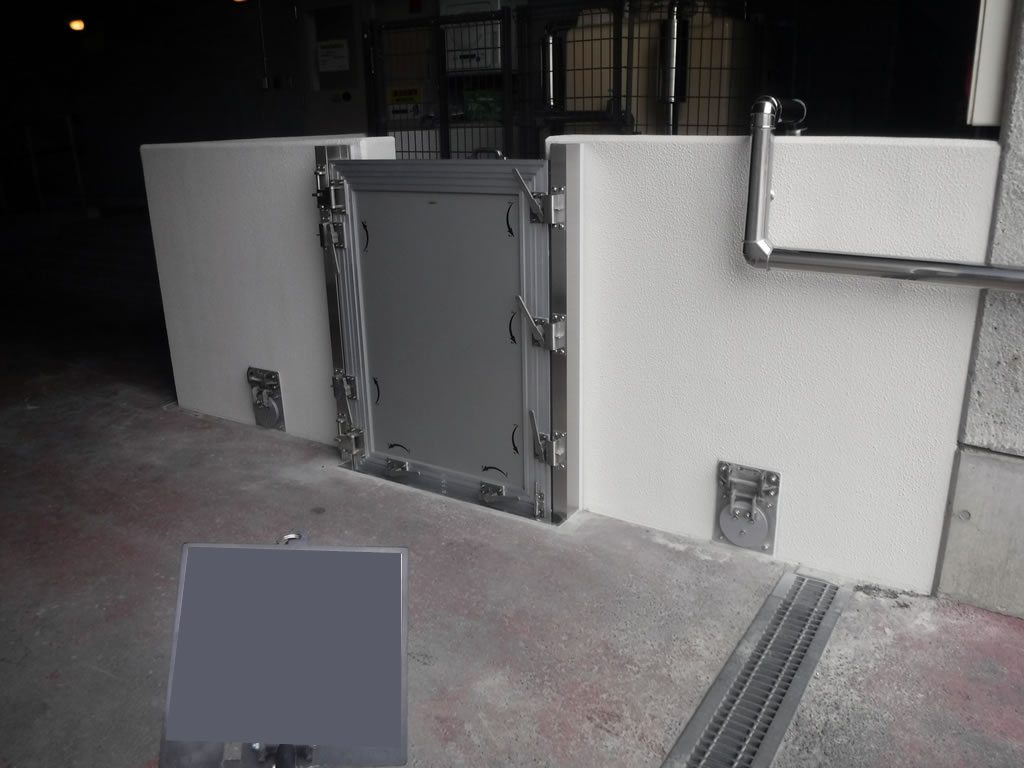 「両国ポンプ所耐水化工事」施工レポート2