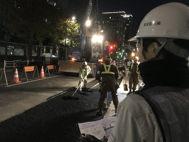 東京国税局中央市場通り中央分離帯改修工事vol.1