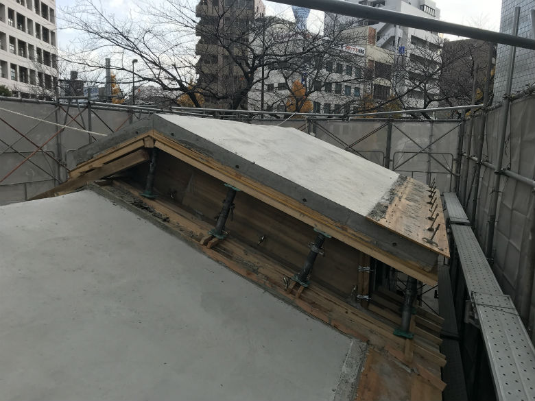 コンクリ打設その後