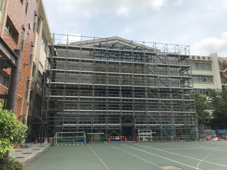 H30.7.24 浅草中格技棟外壁改修その他工事〜１〜