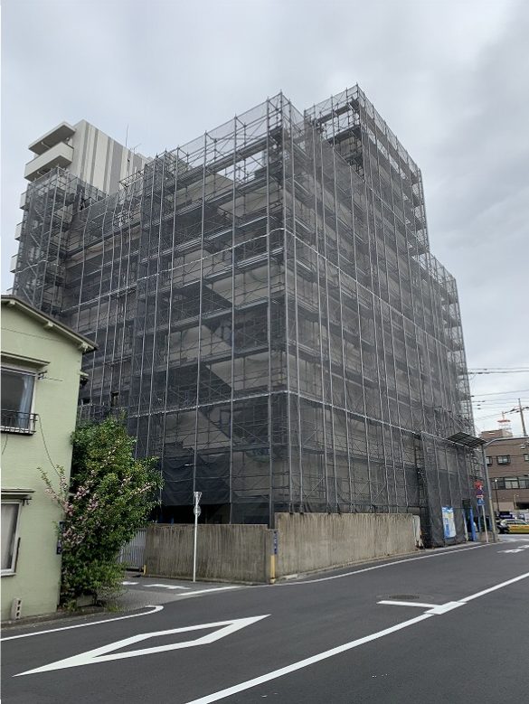 R3.4.6 日本堤消防署（２）外壁その他改修工事着手しております