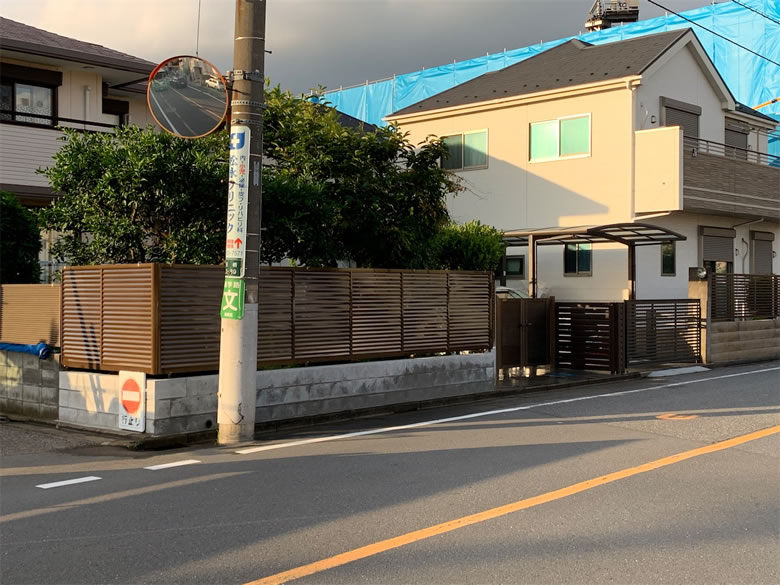 R2.6.30 万年塀をコンクリートブロック＋アルミフェンスに変更します⑧